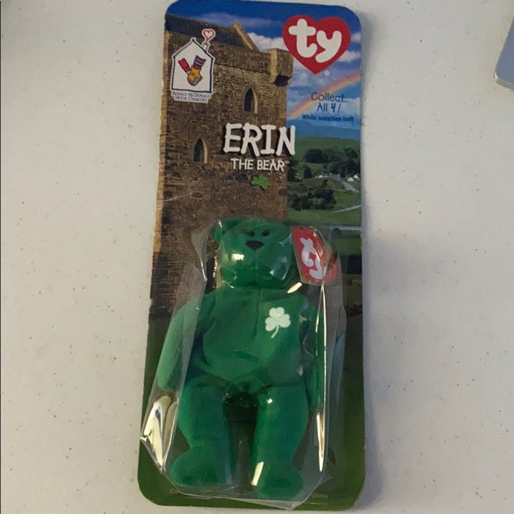 RARE Erin the Bear Beanie Baby